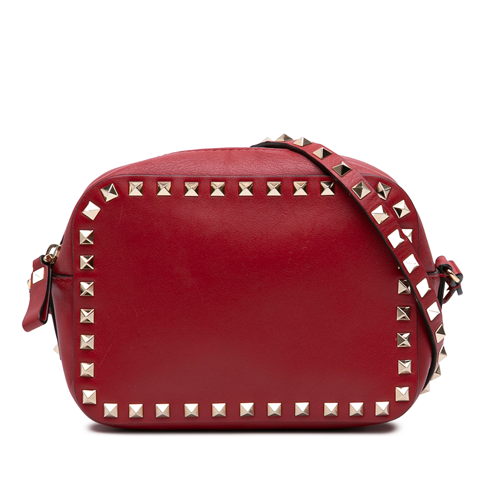 Pre-Loved Valentino Leather Rockstud Camera Bag